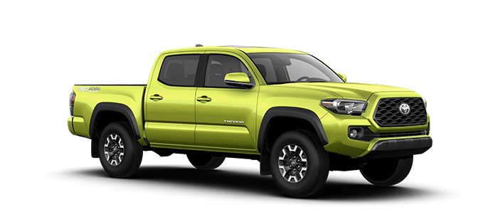 Toyota tacoma double cab sport premium in lime rush